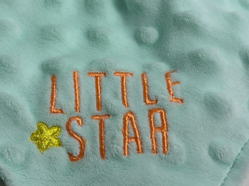 NWT Carters Child Of Mine Little Star Mint Green Elephant Baby Security Blanket - Picture 3 of 7