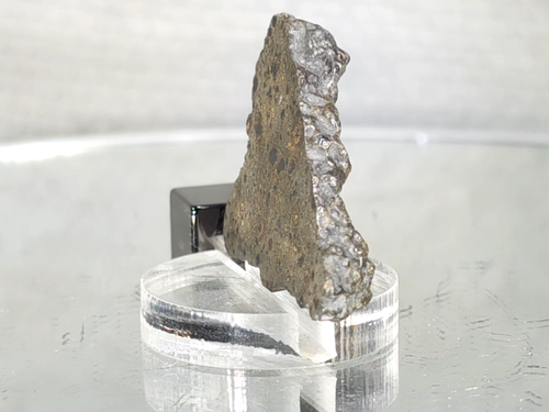 NWA 15758 CK6 5.67g polished half of a carbonaceous meteorite. "space brownie" - Video 1 of 1