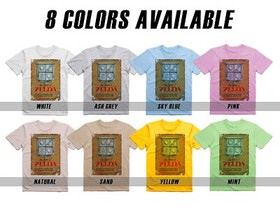 The Legend of Zelda V1 - 8 bit NES Game Art T-Shirt 8 Colors Sizes S-5XL