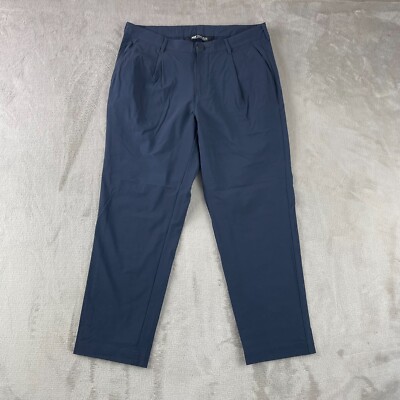 HELLY HANSEN Siren Pants Women Medium (32x25.5) Navy RainWear Trail Travel UPF50