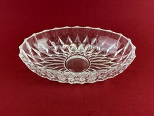 Schale Kristallglas oval Glas transparent 20 cm gro&szlig; Deko Kristall Optik