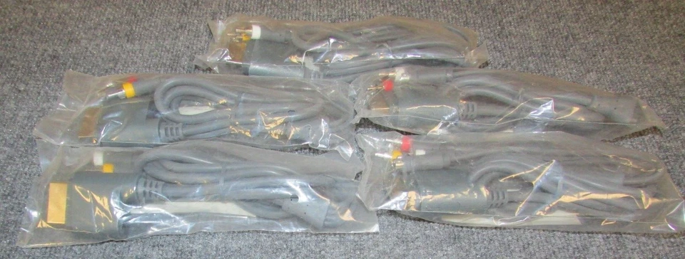 Lot of 5 KMD Xbox 360 S-VIdeo AV Cables Wholesale Lot Brand New - Image 2 of 2