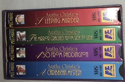 A&E Home Video Agatha Christie's Miss Marple 4-VHS Box Set Mystery Joan ...