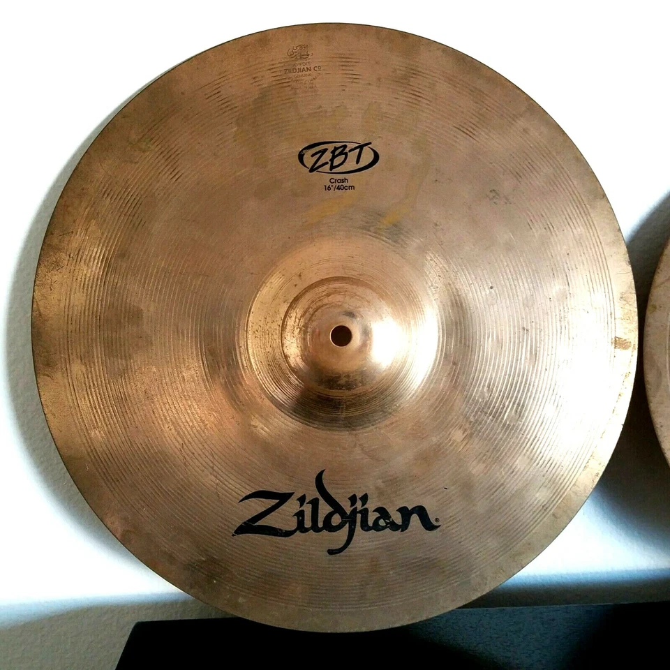 Lote de 3 platillos turcos Avedis ZILDJIAN ZBT 14" Hi Hat Top+Bottom Crash 16" EE. UU. Foto 2 de 4