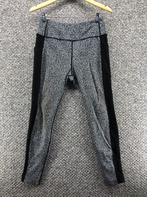 Avia Sweatshirt Leggings Pants Active Marled Black White Womens Sz M 8 - 10