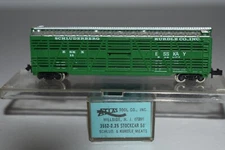 N Scale Atlas 3552 Schlud & Kurdle Meats 50' Single Door Stock Car 15 C36589