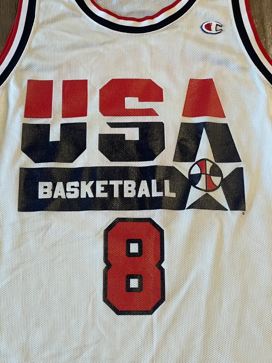 Vintage Team USA Olympic Champion Jersey NBA Basketball 44 Men's L