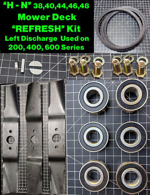 Case Ingersoll  Mower Deck ''REFRESH'' Kit LEFT Discharge Models H-N 200, 400