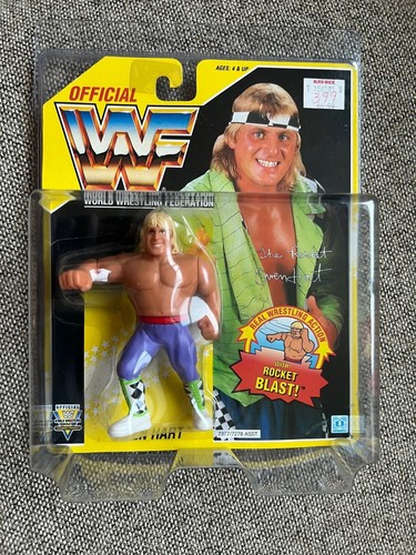 WWF WWE Hasbro MOC Wrestling Figure - Owen Hart Ye...