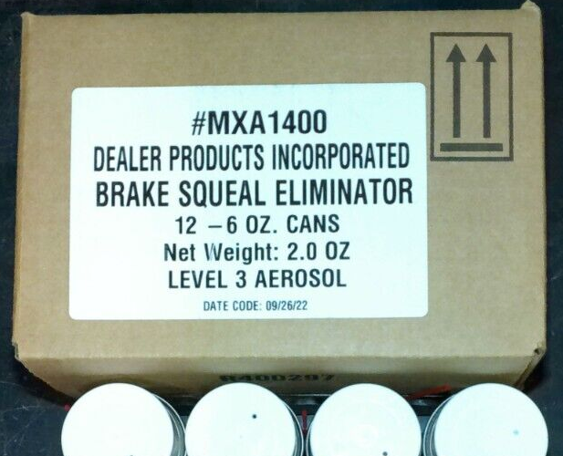6 pack DPI Brake Squeal Eliminator MXA1400 6oz cans Weight 2oz