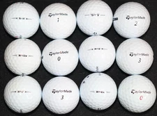 12 Premium Taylormade TP5/TP5x series, used golf balls price includes shipping