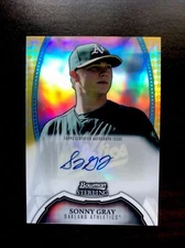 2011 Bowman Sterling Sonny Gray RC Auto GOLD REFRACTOR SER # 50/50 BSP-SG