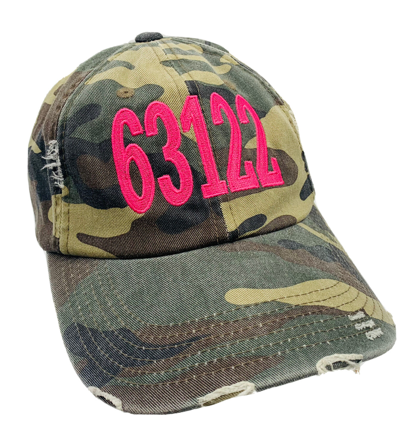 63122 Zip Code Hat Baseball Ball Cap ADJUSTABLE A… - image 1