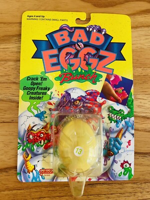 1992 Bad Eggz Bunch Vintage Sealed #13 GREEN Squegg