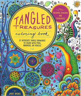 Tangled Color and Draw: Tangled Treasures Coloring Book:50 Intricate Tangles