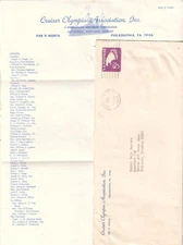 1967 cover Cruiser Olympia Association Philadelphia to Warren Air Force Base WY