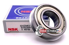 NSK 6205 ZZNR/C3 Double Metal Shielded  SNAP RING Ball Bearings 25x52x15mm