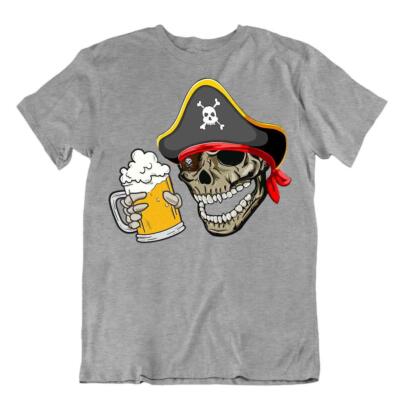 Pirat Beer Night Birthday Party T-SHIRT Oktoberfest Beer TEE SUMMER ALOHA SHIRT