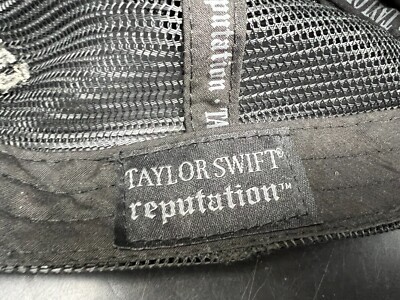 Taylor Swift Charcoal Reputation Tour Hat Reputation Hat | eBay main image 3