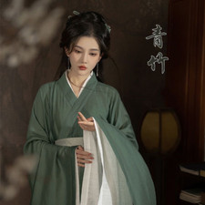 Women Ancient Chinese Traditional Hanfu Set Cosplay Jacket with White Dress Sets
