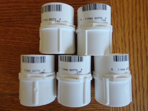 Lot of 5 Charlotte 3/4" PVC FEMALE ADAPTER Schedule 40 Slip x FPT Thread 5 PACK