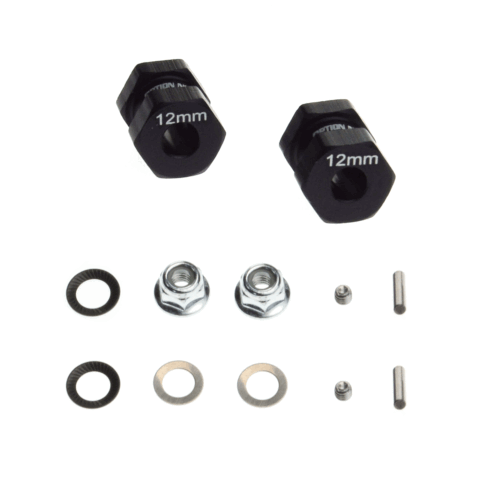 Combinatore adattatore esadecimale alluminio 12 mm per lunchbox TAMIYA CW-01 RC aggiornamento pneumatici - Foto 5 di 5
