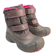 Columbia Girls Techlite Snow Boot Multicolor Insulated Hook  Loop Warn Lined 4