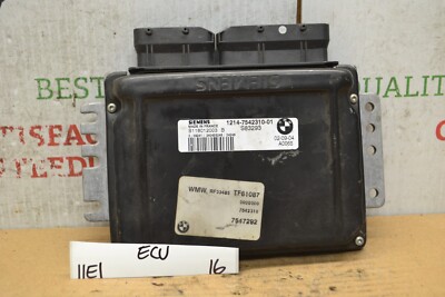 2005-08 Mini Cooper Engine Control Unit ECU 1214754231001 Module 16-11E1