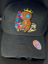 dad hat strapback cap embroidered black one size baseball graphic