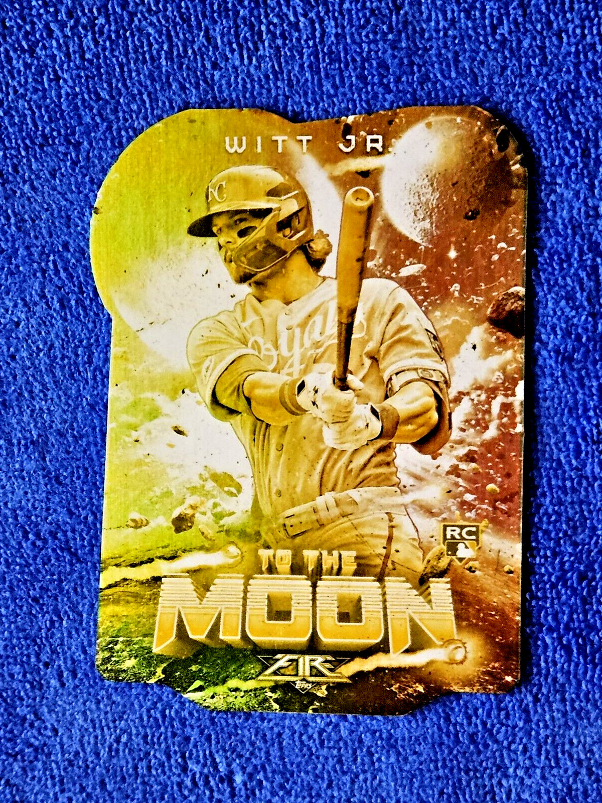 BOBBY WITT JR. 2022 Topps Fire Rookie To The Moon Die-Cut Gold Minted RC #TTM-17