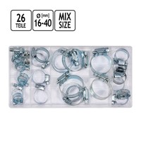 Schlauchschellen Satz 26-Teilig Schlauchbinder Rohrschellen Schlauchklemmen