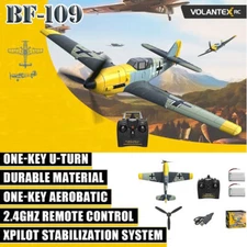 BF-109 Fighter 2.4G 4CH RC Airplane Wingspan 400mm 6-Axis Gyro Aerobatic RTF Toy