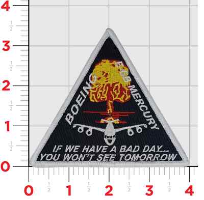 VQ-3 IRONMEN E-6B MERCURY BOEING HOOK & LOOP EMBROIDERED  PATCH
