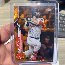 2020 Topps Chrome Update Sapphire Mitch Moreland Orange Refractor # 21/25