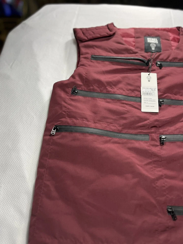 Rebel Minds Tactical Utility Vest Zipper Pockets Trendy Gorpcore Fishing - Image 4 of 4