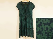 Marc Jacobs Printed 100% Silk Tiered Dress