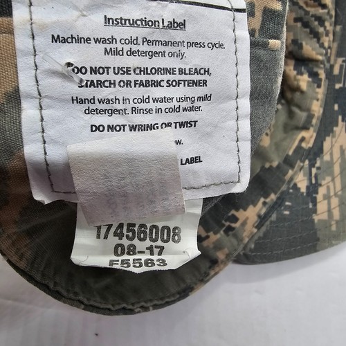 Air Force Military Utility Size 7 1/8 Cap Hat Digi Camo - Picture 8 of 8