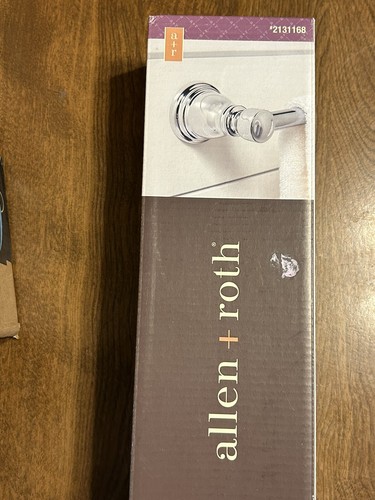 allen + roth Sullivan 18” Chrome Wall Mount Single Towel Bar NEW Silver - Picture 5 of 7