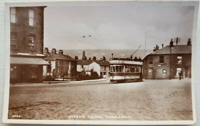 Queen's Square, Hoddlesden, Lancashire. Nr. 2844. A.J. Evans Postkarte.