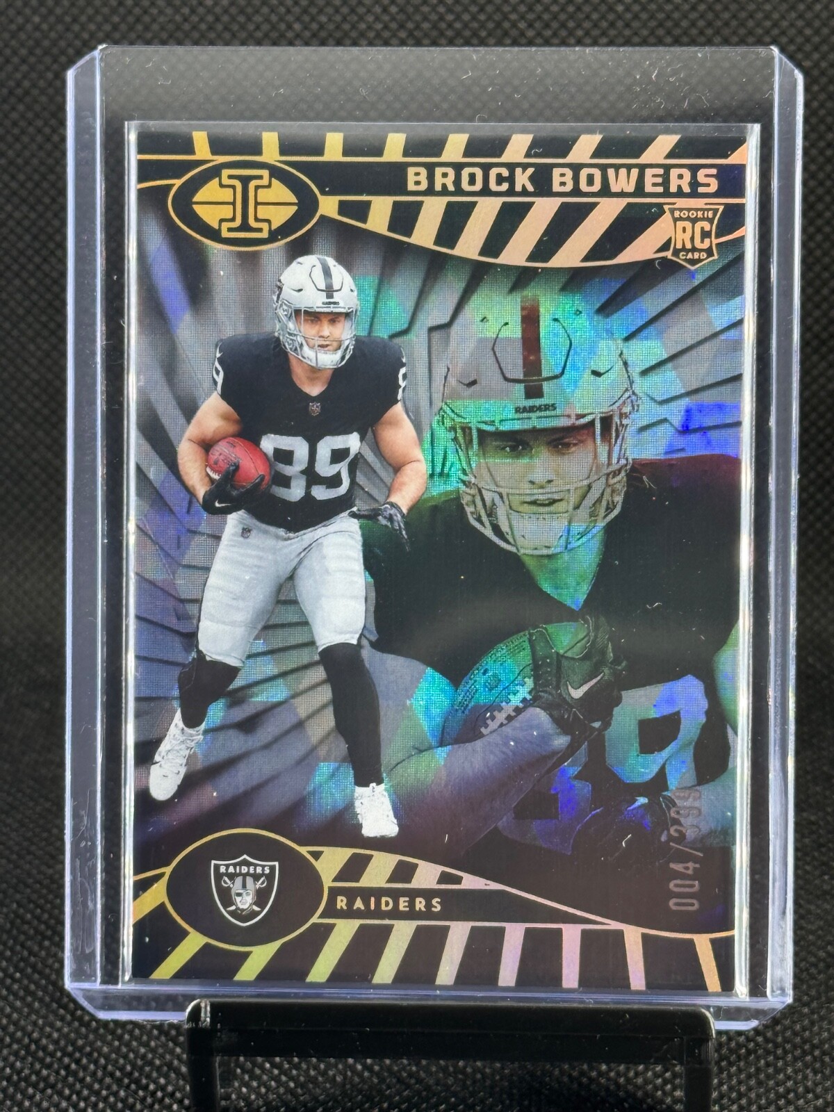 2024 Panini Illusions Trophy Collection Cubic #47 Brock Bowers 004/399