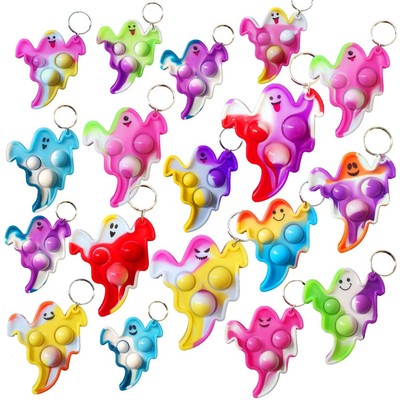 20 Packs Bulk Halloween Ghost Fidget Mini Pop for Kids Party Favors and Class...