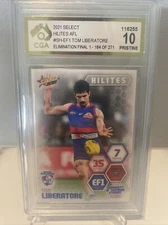 Tom Liberatore Western Bulldogs CGA Graded 10 PRISTINE Select Hilites AFL