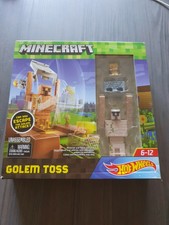 hot wheels minecraft golem toss