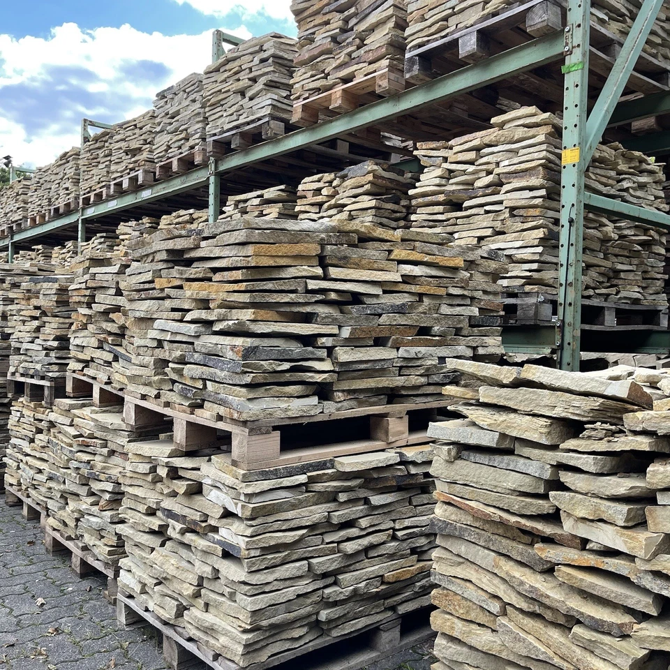 10M2 SANDSTEIN GELB VERBLENDER POLYGONALPLATTEN  BRUCHSTEINPLATTEN WANDSTEINE - Bild 4 von 4