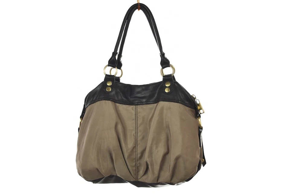 Bolso de mano Steven Steve Madden para mujer talla mediana marrón con textura Foto 2 de 4
