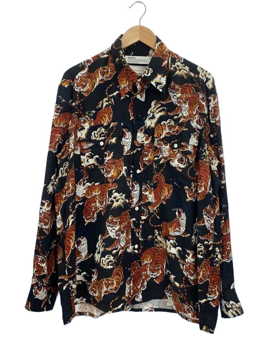 DAIRIKU tiger l-s shirt tiger pattern tiger long sleeve shirt M 