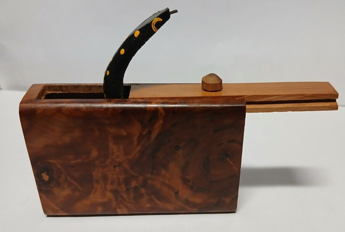 Handmade Moroccan Thuya Wood Snake Box for prank | eBay