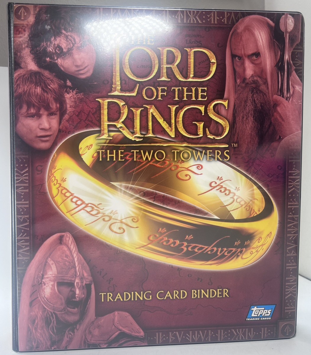 Topps Lord of the Rings Two Towers 2in Trading Card Binder Album Topps Lord of the Rings Two Towers 2in Trading Card Binder Album