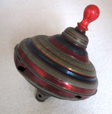 Antique Tin Metal Spinning Toy Top c. 1910