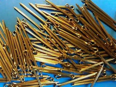 HEAD 1/8 X 2" EXTENDED PRONG,COTTER PINS, BRASS, SEL QTY